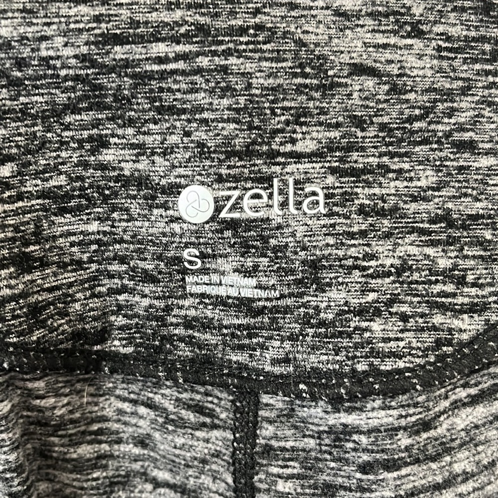 ZELLA High Waist Cozy Tech Flare Black Melange Pants Size Small - Picture 10 of 12